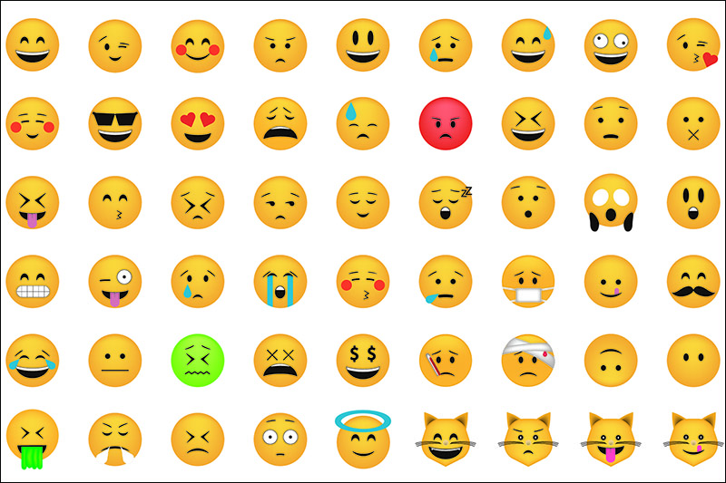 Emoji thường được sử dụng trên các mạng xã hội